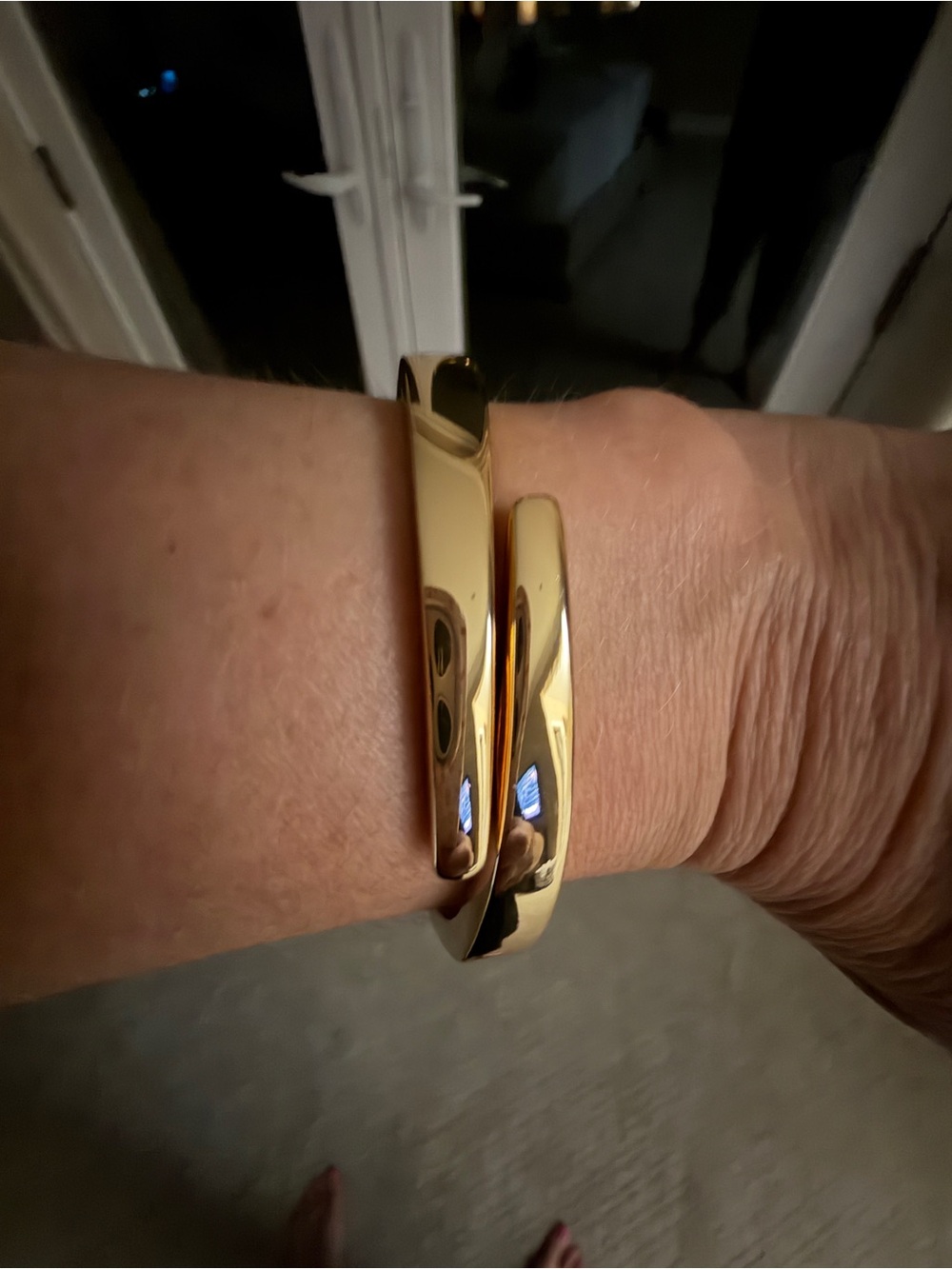 Gold Tone Bracelet - Sleek Metallic Wearable